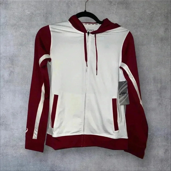 Nwt asics zip up hoodie size medium - Picture 1 of 5